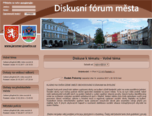 Tablet Screenshot of diskuse.jaromer-josefov.cz